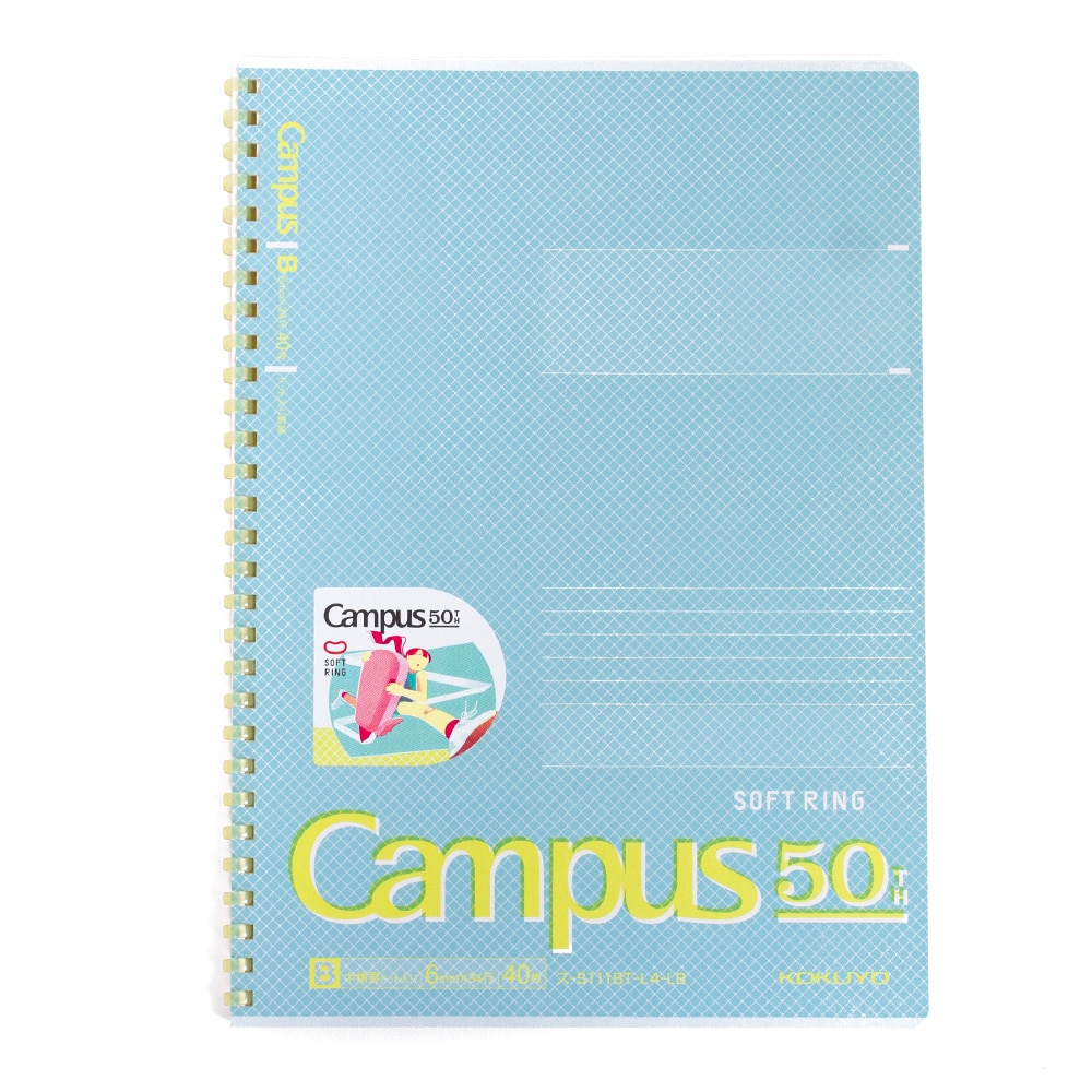 Memo & Notebooks, Art & School, Kokuyo, Campus, 50th, Soft Ring, B5, Assorted Colors, 963731